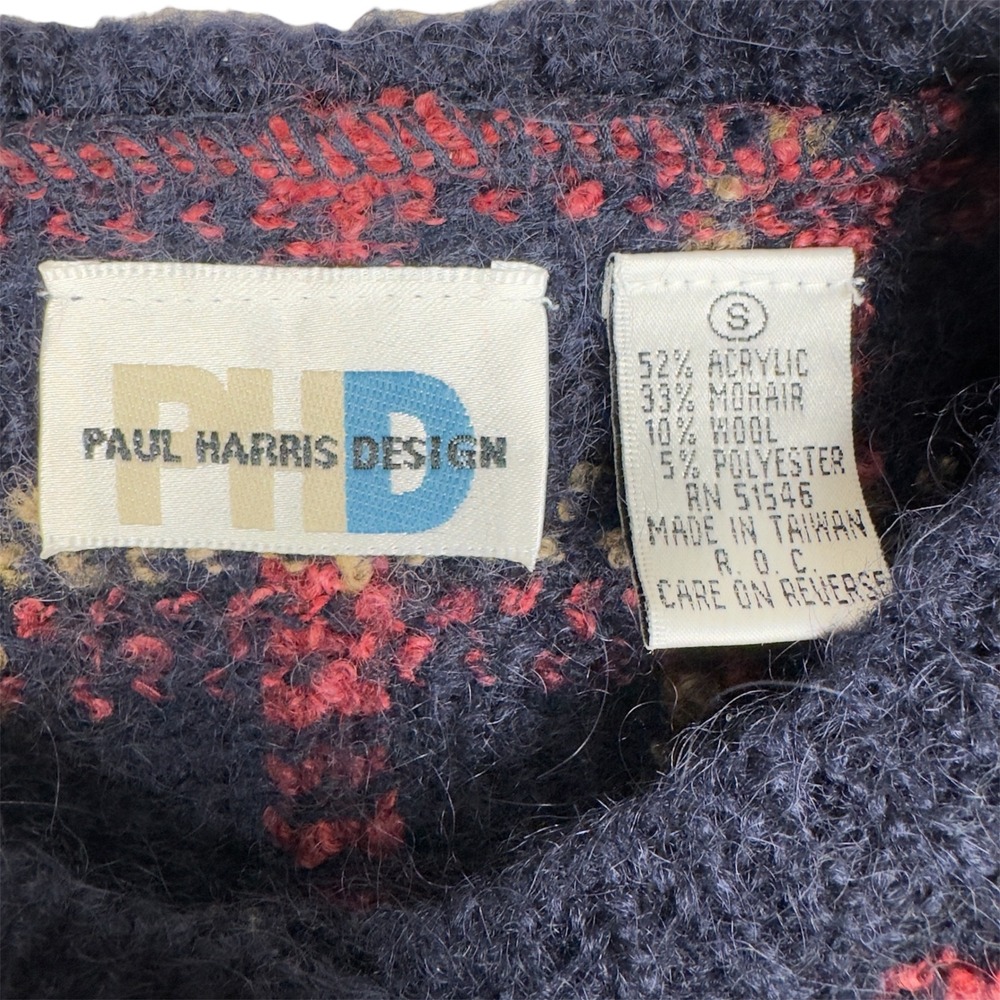 Vtg Mohair Wool Blend Cardigan Women's Small Cottagecore Paul Harris Cozy Knit - Picture 6 of 10